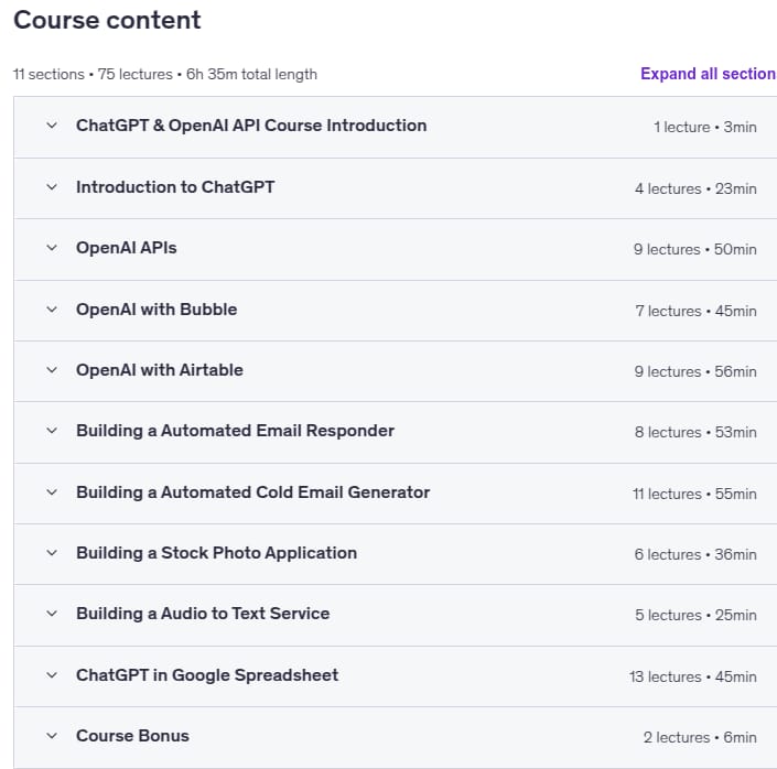 موضوعات الدورة · OpenAI API & ChatGPT أوتوماتيك و إنتاجية الأعمال 2025-4