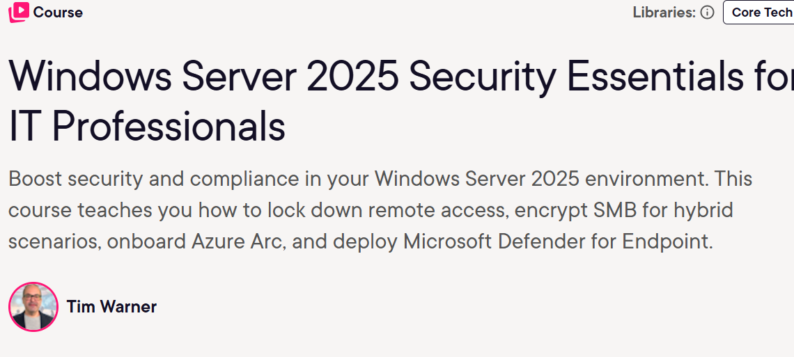 Pictures · Windows Server 2025 Security Essentials for IT Professionals 2025-3