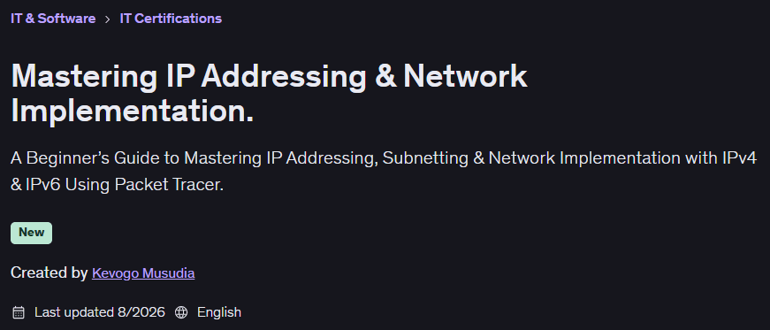 الصور · إدارة عناوين IP وتنفيذ الشبكة. 2026-8