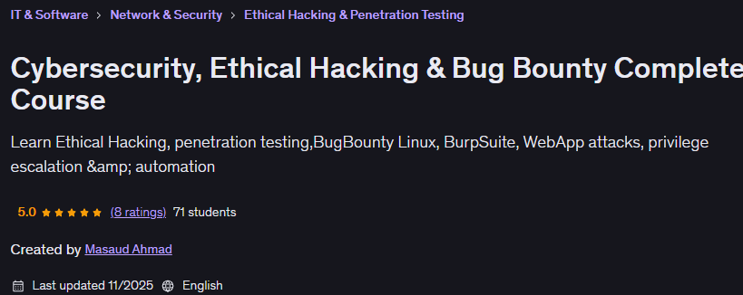 Imágenes · Cybersecurity, Hacking Ético y Bug Bounty Curso Completo 2025-8
