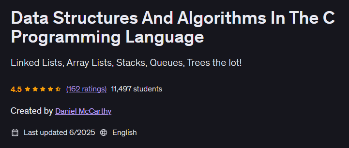 Pictures · Data Structures And Algorithms In The C Programming Language 2025-6