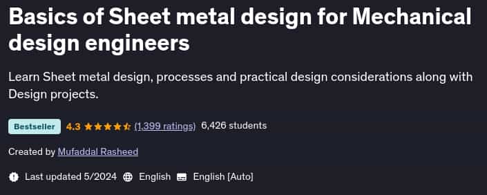 Pictures · Udemy — Basics of Sheet metal design for Mechanical design engineers 2024-5