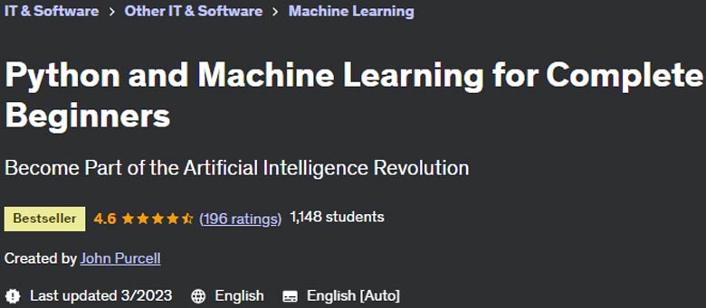 Pictures · Udemy — Python and Machine Learning for Complete Beginners 2023-3