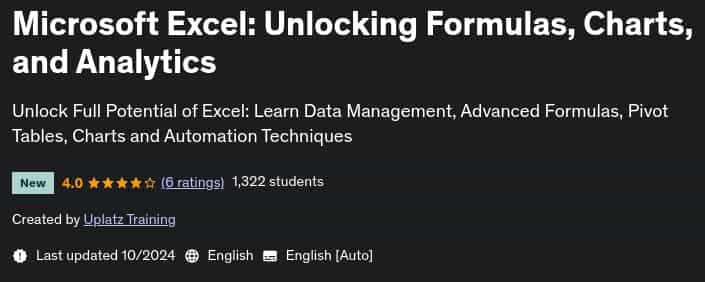 Pictures · Udemy — Microsoft Excel: Unlocking Formulas, Charts, and Analytics 2024-10