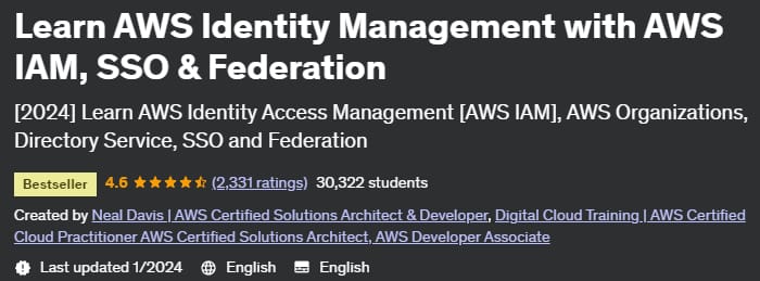 Pictures · Udemy — Learn AWS Identity Management with AWS IAM, SSO & Federation 2023-1