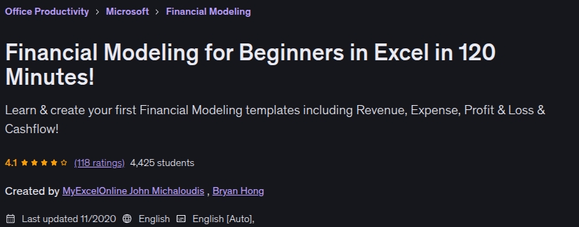 Imágenes · Modelación financiera para principiantes en Excel 120 Minutos ¡ 2020-11