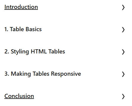 Course topics · LinkedIn — HTML: Tables 2020-1