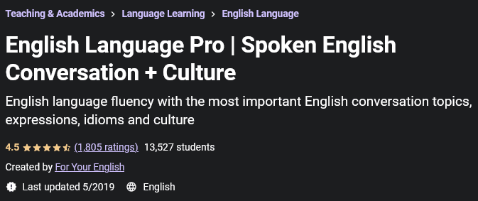 Pictures · Udemy — English Language Pro | Spoken English Conversation + Culture 2019-5