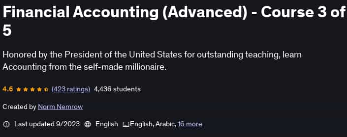 Pictures · Udemy — Financial Accounting (Advanced) – Course 3 of 5 2023-9