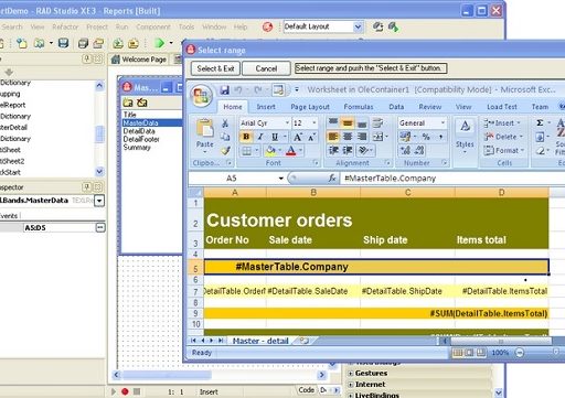 Pictures · EMS Advanced Excel Report 2.0.0.1 D2010-D10.3