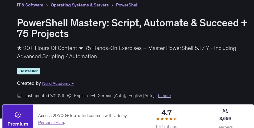 Bilder · PowerShell Mastery: Script, Automate & Succeed + 75 Projekte 2026-7