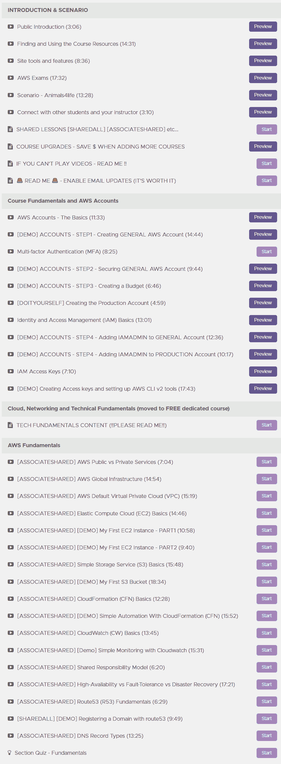 Course topics · Adrian Cantrill — AWS Certified SysOps Administrator – Associate 2023-7