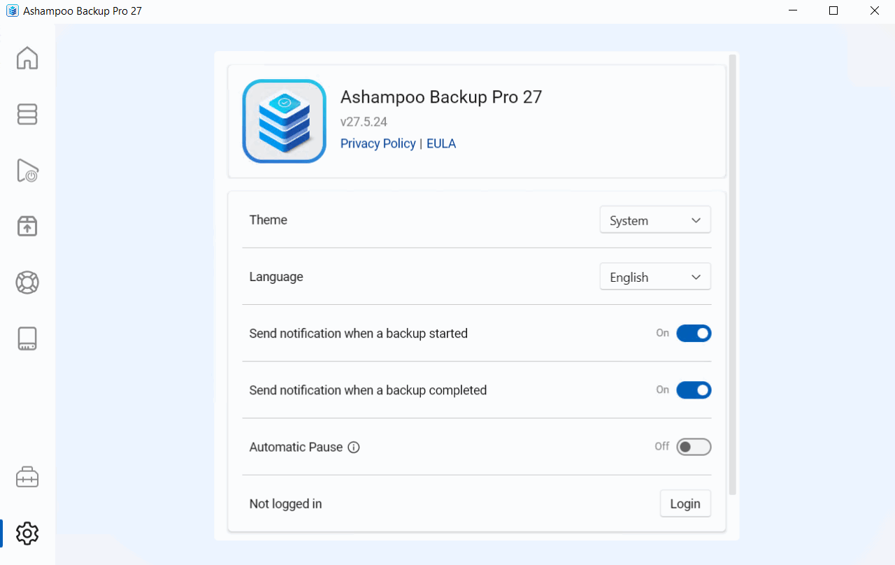 Pictures · Ashampoo Backup Pro 27.6.8