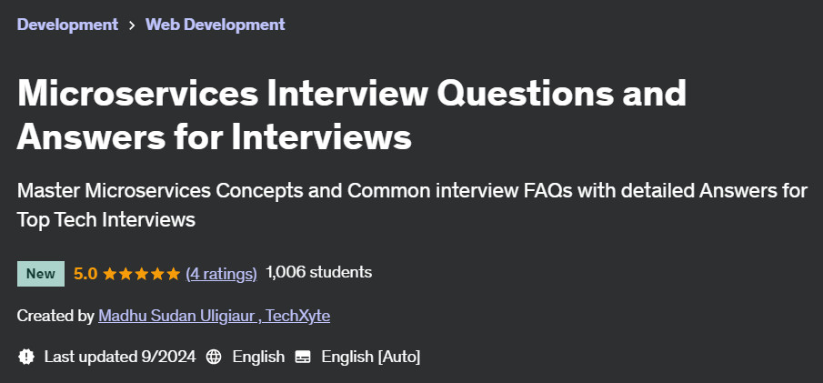 Pictures · Udemy — Microservices Interview Questions and Answers for Interviews 2024-9