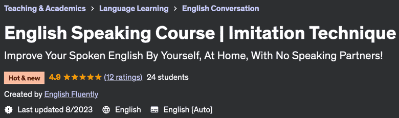 Pictures · English Speaking Course | Imitation Technique 2023-8
