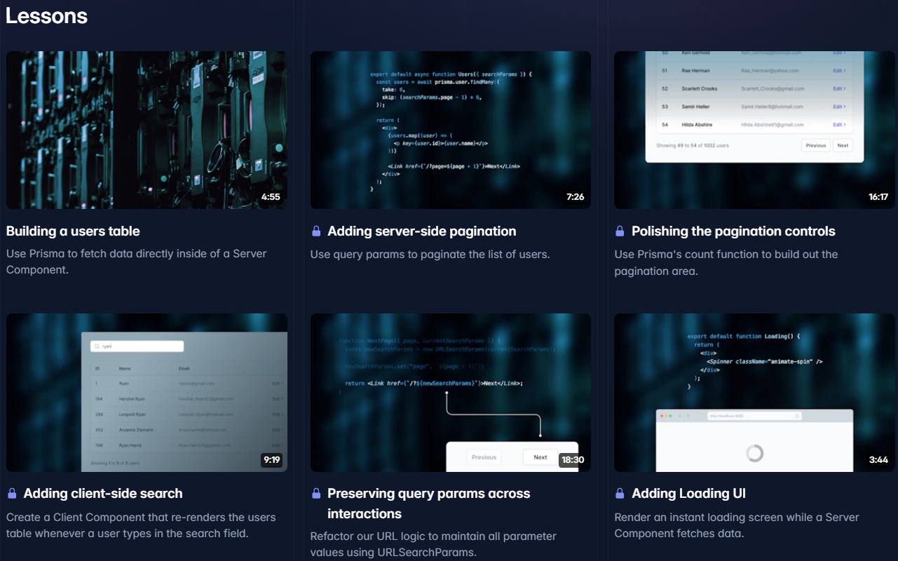 Course topics · Buildui — Data fetching with React Server Components 2024-1