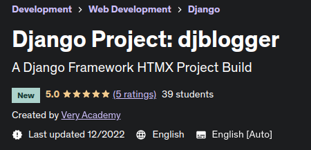 Pictures · Udemy — Django Project: djblogger 2022-12
