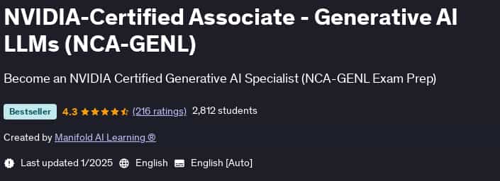 Pictures · Udemy — NVIDIA-Certified Associate – Generative AI LLMs (NCA-GENL) 2025-1