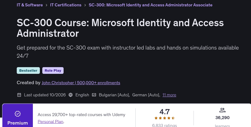 Pictures · Udemy — SC-300 Course: Microsoft Identity and Access Administrator 2026-10