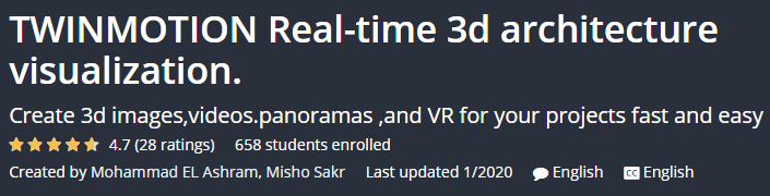 Pictures · Udemy — TWINMOTION Real-time 3d architecture visualization. 2019-12