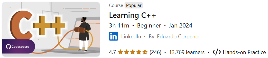 Pictures · LinkedIn — Learning C++ 2024-1