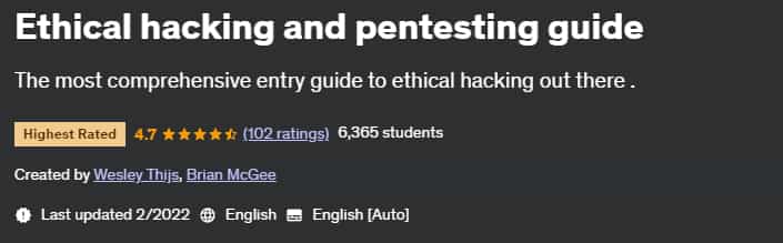 Pictures · Udemy — Ethical hacking and pentesting guide 2022-2