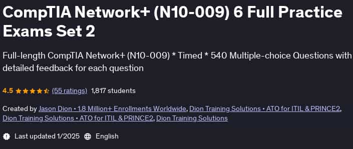 Pictures · Udemy — CompTIA Network+ (N10-009) 6 Full Practice Exams Set 2 2025-1