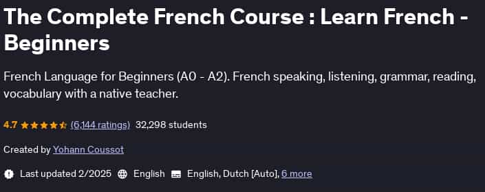 Pictures · Udemy — The Complete French Course : Learn French – Beginners 2025-2
