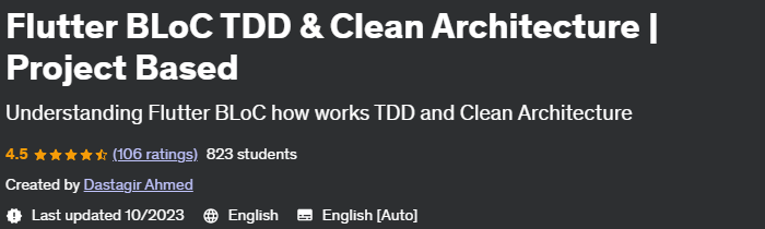Pictures · Udemy — Flutter BLoC TDD & Clean Architecture | Project Based [2024] 2023-10