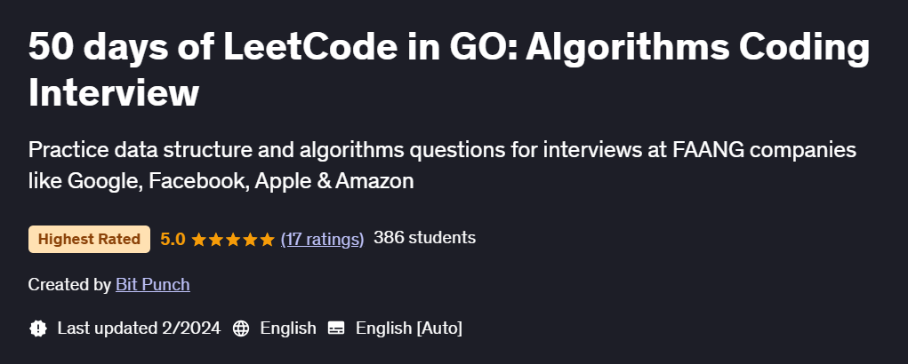 الصور · 50 أيام لـ LeetCode في GO: algorithms Coding Interview 2024-2