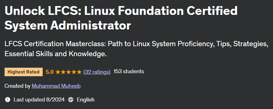 Pictures · Unlock LFCS: Linux Foundation Certified System Administrator 2024-8