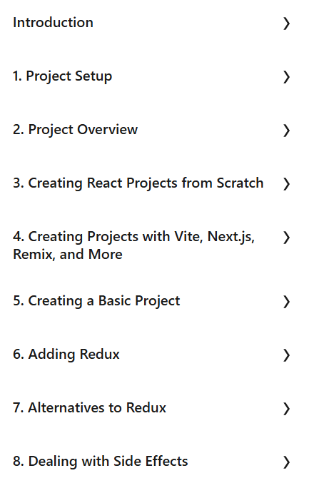 Course topics · LinkedIn — Building Modern Projects with React 2024-11