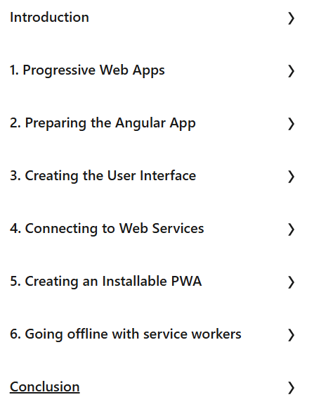 Course topics · LinkedIn — Angular: Progressive Web Apps 2022-3