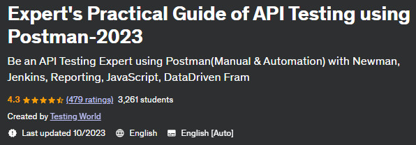 Pictures · Udemy — Expert’s Practical Guide of API Testing using Postman-2023 2022-5