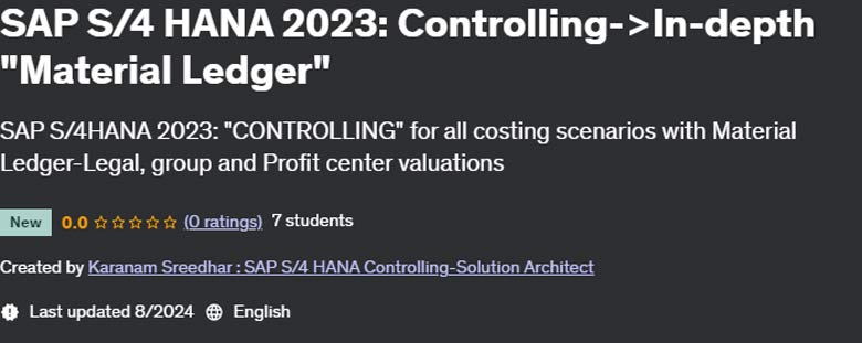 Pictures · SAP S/4 HANA 2023: Controlling->In-depth