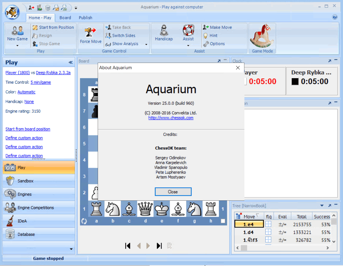 Pictures · ChessOK Aquarium 2025 v25.0.0.981