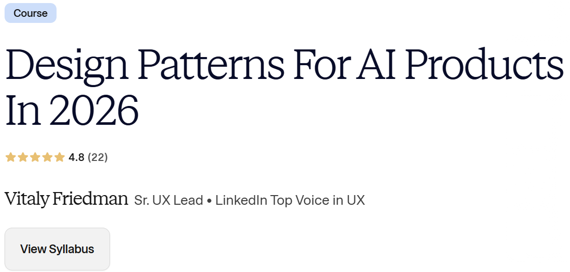 Pictures · Maven — Design Patterns For AI Products In 2026 2026-4