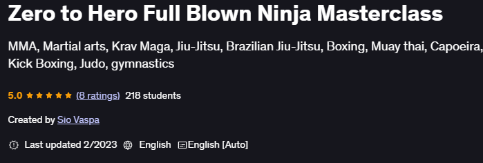 Bilder · Zero to Hero - Full Blown Ninja umfassender Kurs 2023-2