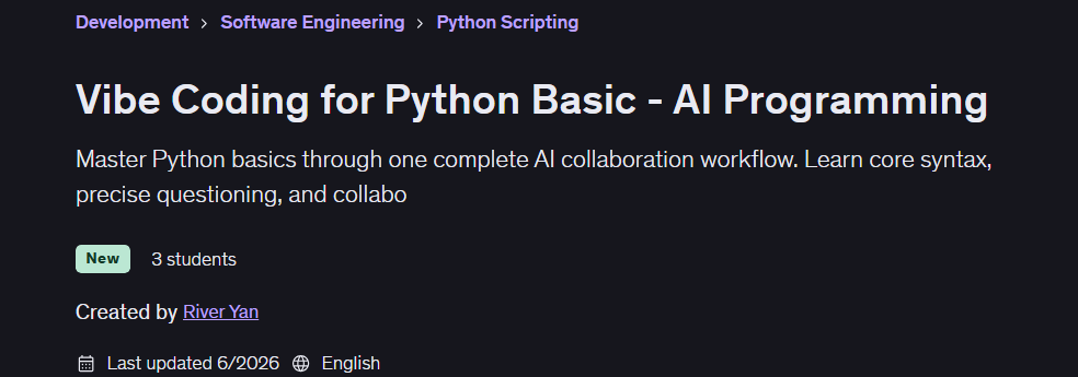 Pictures · Vibe Coding for Python Basic – AI Programming 2026-6