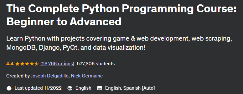 Pictures · The Complete Python Programming Course: Beginner to Advanced 2022-11