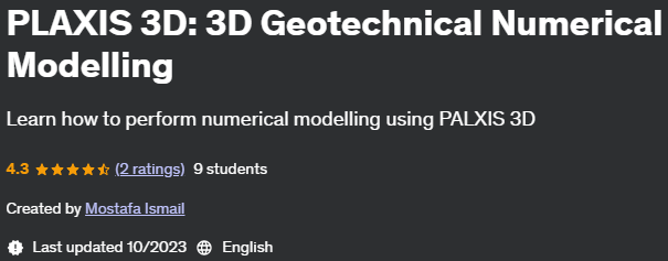 Pictures · Udemy — PLAXIS 3D: 3D Geotechnical Numerical Modelling 2023-10