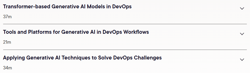 Course topics · Generative AI Concepts for DevOps 2025-5
