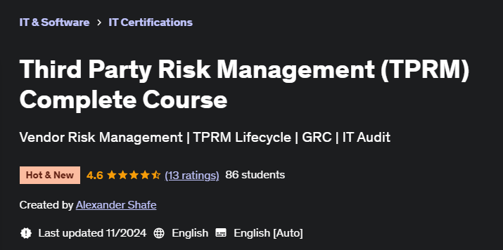 Pictures · Udemy — Third Party Risk Management (TPRM) Complete Course 2024-11