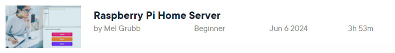Pictures · Pluralsight — Raspberry Pi Home Server 2024-6