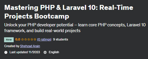 Pictures · Udemy — Mastering PHP & Laravel 10: Real-Time Projects Bootcamp 2023-10