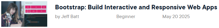 Pictures · Pluralsight — Bootstrap: Build Interactive and Responsive Web Apps 2025-5