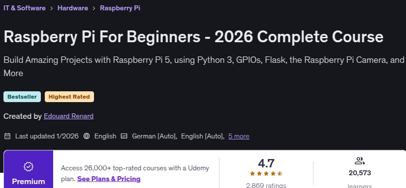 Images · Raspberry Pi pour débutants 2026 Course complète 2026-1
