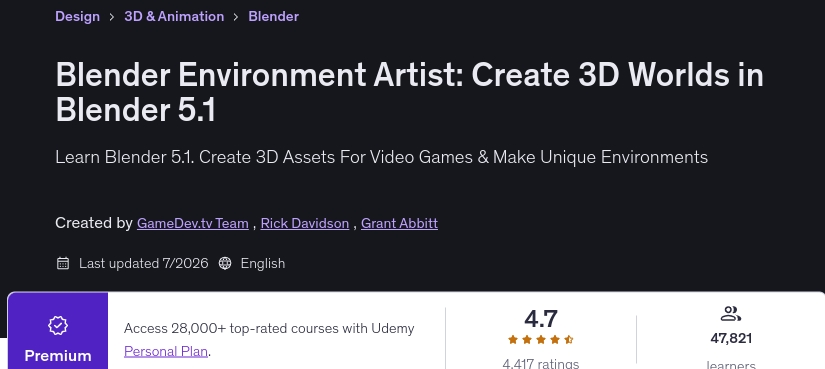 Pictures · Blender Environment Artist: Create 3D Worlds in Blender 5.1 2026-7