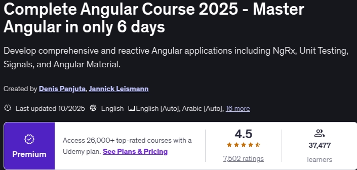 Bilder · Vollständige Angularkurs 2025 - Master Angular in nur 6 Tage 2025-10