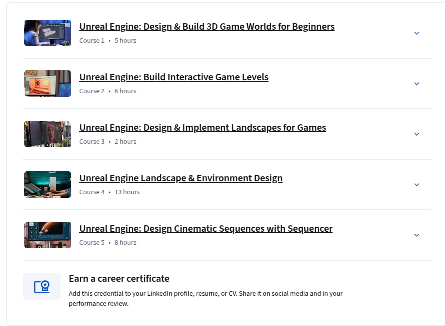 کورس کے موضوعات · Unreal Engine کھیل دنیا اور ماحول ڈیزائن کی خصوصیات 2025-12